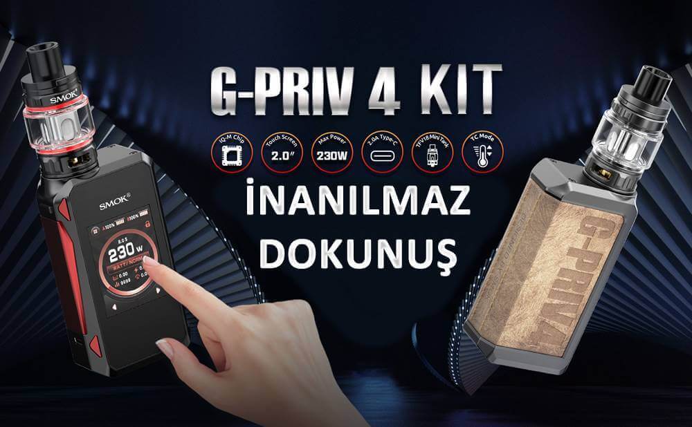SMOK G-Priv 4 Kiti ve TFV18 Mini Atomizer